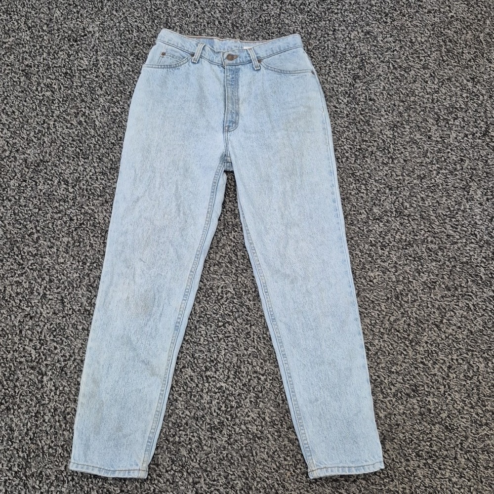 VTG Levis 912 Jeans Womens 11S Light Wash USA 90sโ Orange Tab Slim Fit Tapered